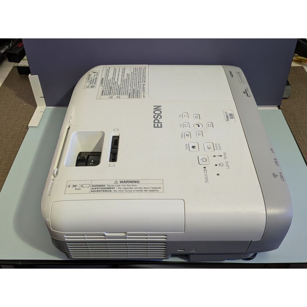 Epson PowerLite X39 3LCD Projector - 3500 Lumens, HDMI, Low Lamp Hours